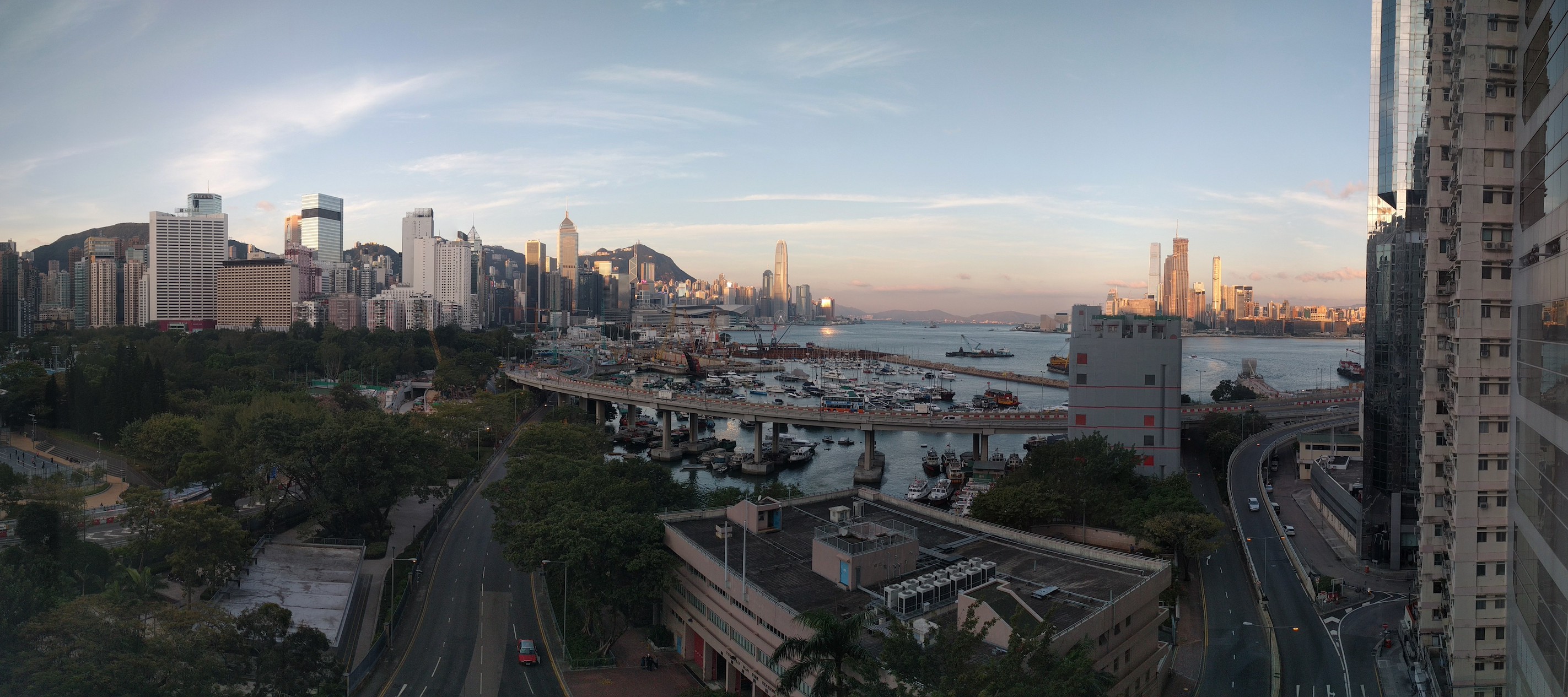 We were welcomed at 6am with a beautiful Sunrise over Hong Kong Harbour